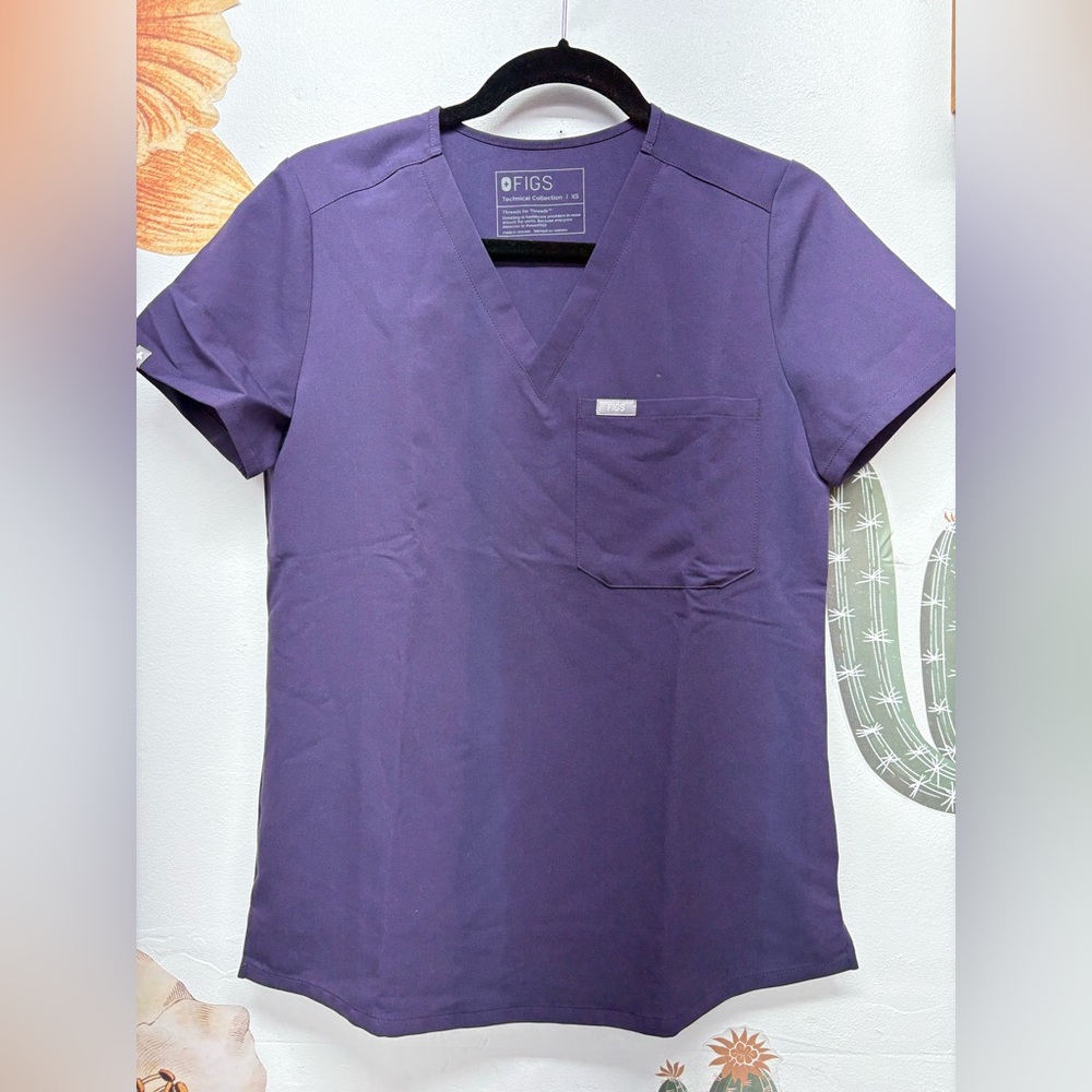 FIGS Purple Scrub Top